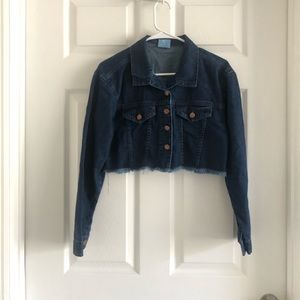 💛Cropped Jean Jacket